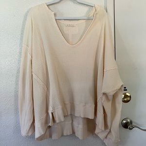 We The Free, gently worn, crème sweater, small